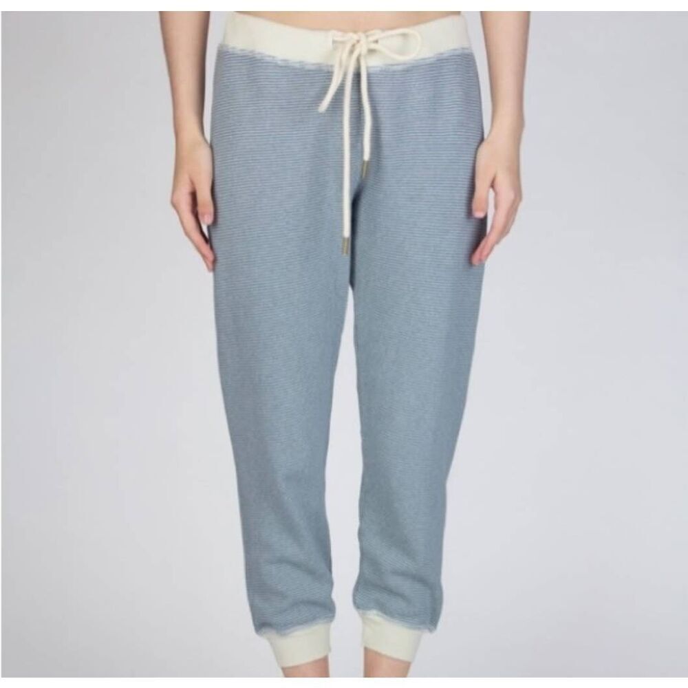 The Great. Cropped Sweatpants Salt Water Stripes sz 1 (S)